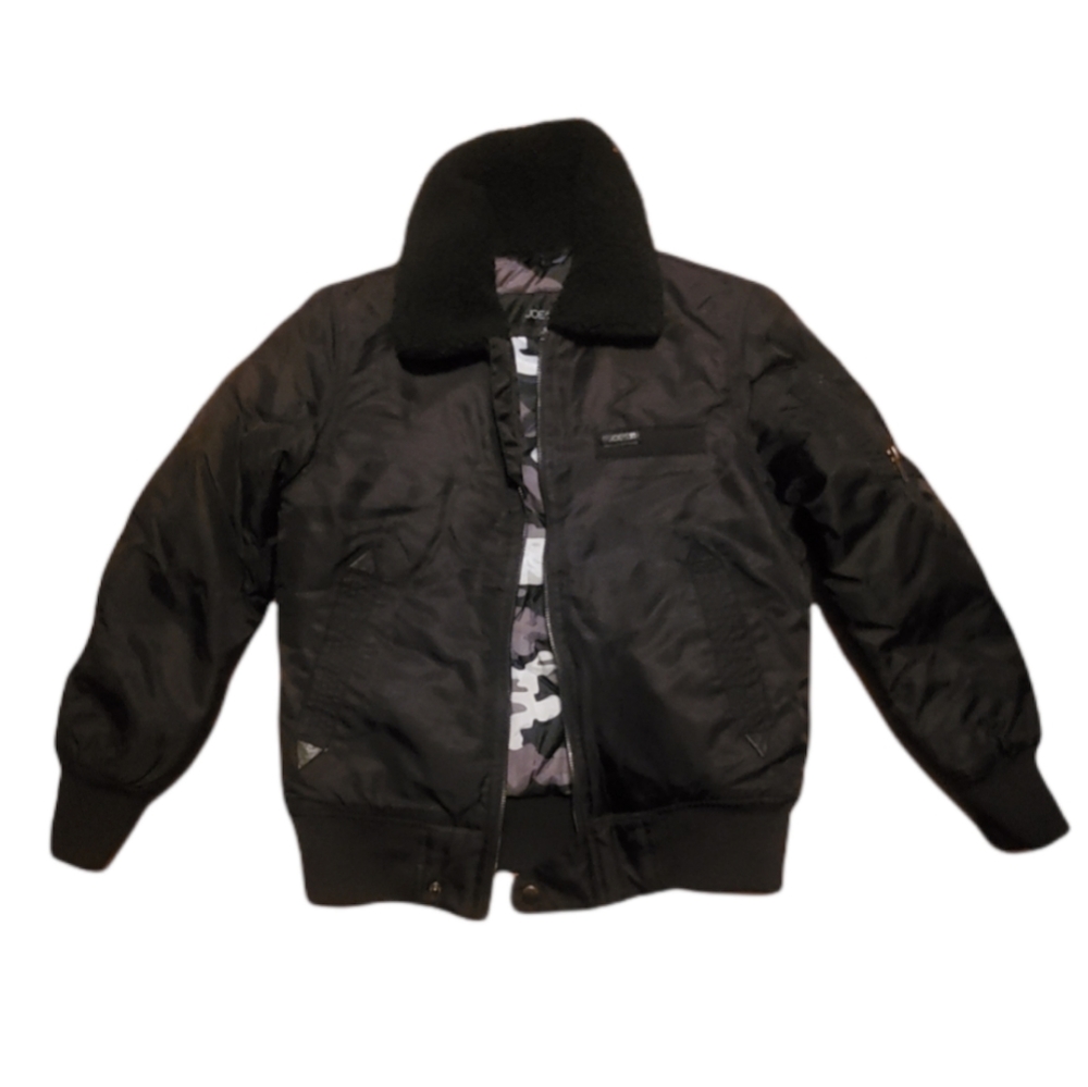 Boys black bomber jacket